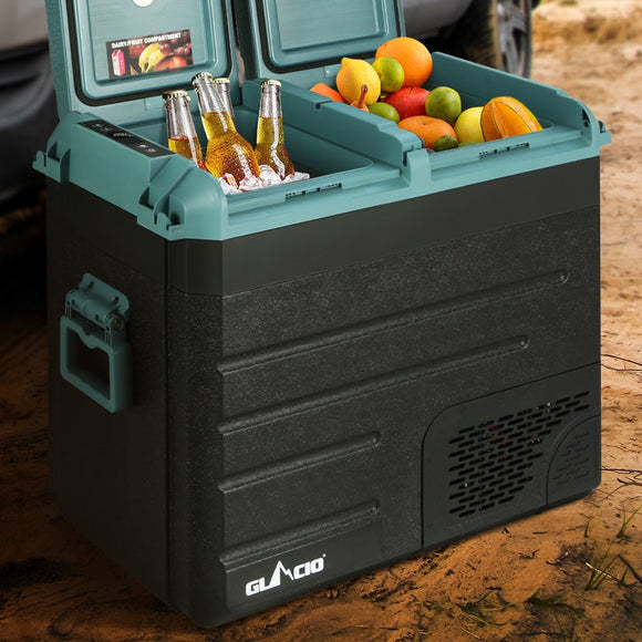 Glacio 60L Portable Fridge Freezer Cooler Camping 12V/24V/240V Caravan Car - RnR Galore