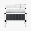 Green Fingers Garden Bed 80x49x74cm Greenhouse Planter Box Raised Galvanised Herb - RnR Galore