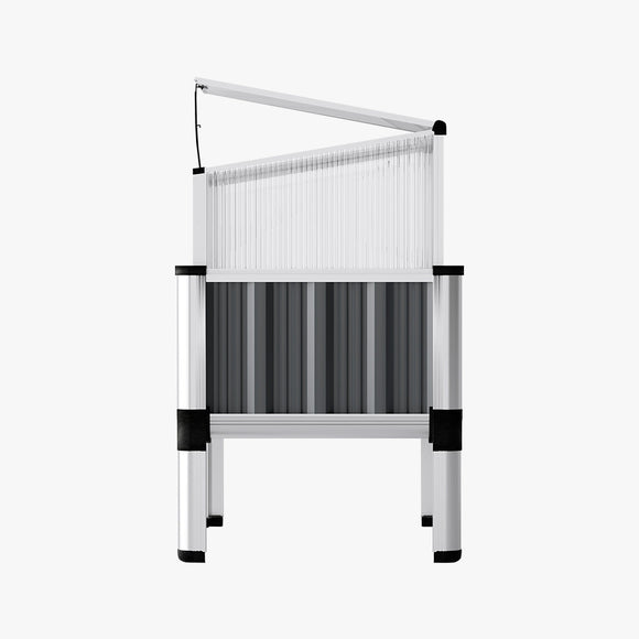 Green Fingers Garden Bed 80x49x74cm Greenhouse Planter Box Raised Galvanised Herb - RnR Galore