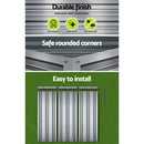 Green Fingers Garden Bed 86x86x30cm Planter Box Raised Container Galvanised Herb - RnR Galore