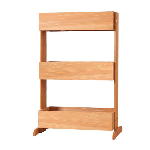 Green Fingers Garden Bed Elevated 69x39x106cm Wooden Planter Box Container Herb - RnR Galore