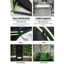 Green Fingers Grow Tent 150x150x200CM Hydroponics Kit Indoor Plant Room System - RnR Galore
