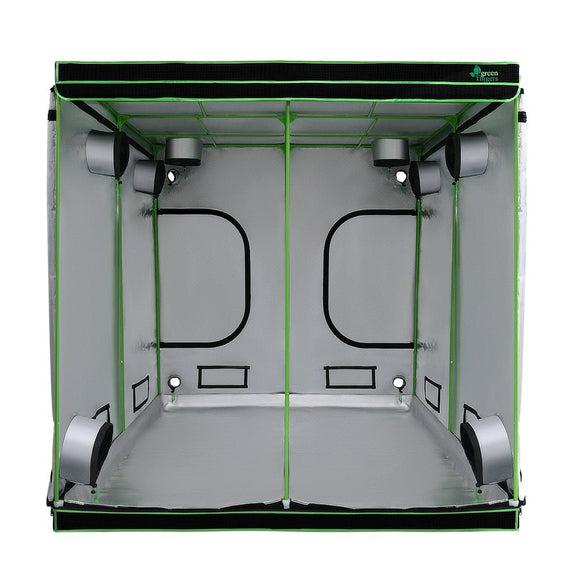 Green Fingers Grow Tent 200x200x200CM Hydroponics Kit Indoor Plant Room System - RnR Galore