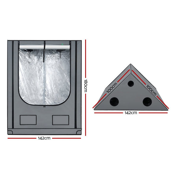 Green Fingers Grow Tent Kits Hydroponics Kit Indoor Grow System 142X100X180CM - RnR Galore