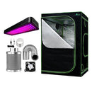 Green Fingers Grow Tent Light Kit 150x150x200CM 2000W LED 4" Vent Fan,Green Fingers Grow Tent Light Kit LED 2000W Full Spectrum 4" Vent 150x150x200CM - RnR Galore