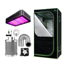 Green Fingers Grow Tent Light Kit 80x80x160CM 1000W LED 4" Vent Fan,Green Fingers Grow Tent Light Kit LED 1000W Full Spectrum 4" Vent 80x80x160CM - RnR Galore
