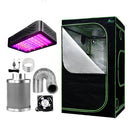 Green Fingers Grow Tent Light Kit 90x90x180CM 1000W LED 6" Vent Fan,Green Fingers Grow Tent Light Kit LED 1000W Full Spectrum 6" Vent 90x90x180CM - RnR Galore