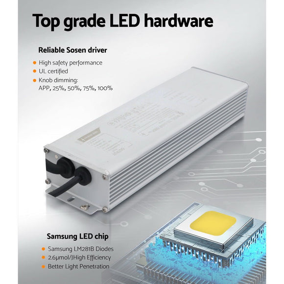 Green Fingers Max 2200W Grow Light LED Full Spectrum Indoor Plant All Stage Growth - RnR Galore