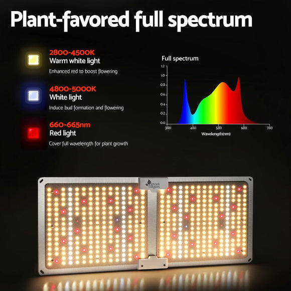 Green Fingers Max 2200W Grow Light LED Full Spectrum Indoor Plant All Stage Growth - RnR Galore