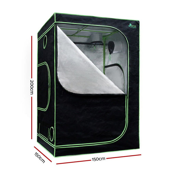 Greenfingers Grow Tent Light Kit 150x150x200CM 1200W LED 6" Vent Fan,Greenfingers Grow Tent Light Kit LED 1200W Full Spectrum 6" Vent 150x150x200CM - RnR Galore