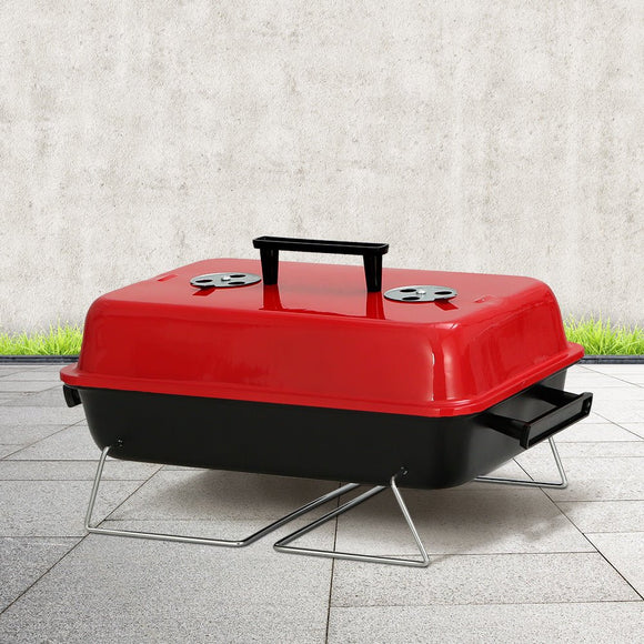 Grillz Charcoal BBQ Portable Grill Camping Barbecue Outdoor Cooking Smoker - RnR Galore