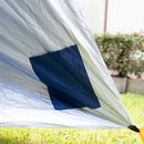 Havana Outdoors Beach Umbrella 2.4M Outdoor Garden Beach Portable Shade Shelter - Blue - RnR Galore