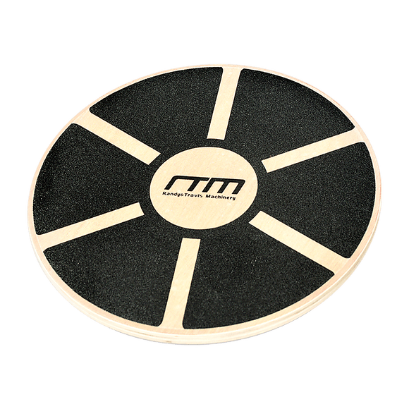 Heavy Duty 15.5" Wooden Balance Board with Non - Slip Pad for Fitness Training - RnR Galore