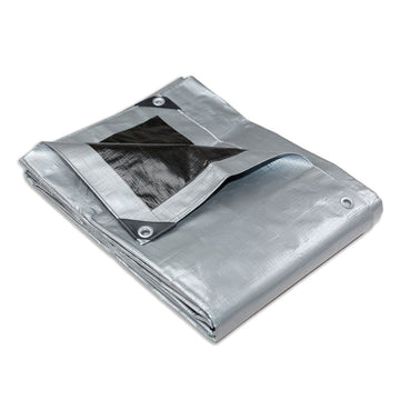 Heavy Duty Silver Black Tarp Tarpaulin 2.4x3m - RnR Galore