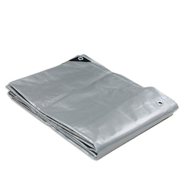 Heavy Duty Silver Black Tarp Tarpaulin 3.6x5.5m - RnR Galore