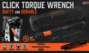HORUSDY 3Pc 1/4" Drive Click Torque Wrench Ratchet Socket with Adaptor Extension - RnR Galore