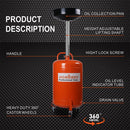 HORUSDY 80L Mobile Waste Oil Drainer Telescopic Workshop Fluid Collection Tank - RnR Galore