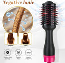 Hot Air One - Step Hair Dryer Negative Ion Anti - Frizz Blowout for Drying,Straightening, Curling and Volumizer (AU Plug) - RnR Galore