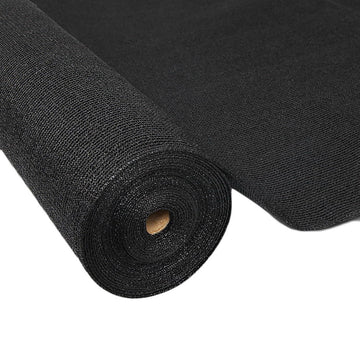 Instahut 90% Shade Cloth 3.66x20m Shadecloth Sail Heavy Duty Black - RnR Galore