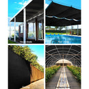 Instahut 90% Shade Cloth 3.66x20m Shadecloth Sail Heavy Duty Black - RnR Galore