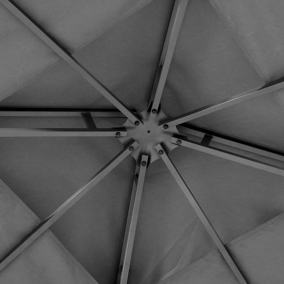 Instahut Gazebo 3x3m Marquee Outdoor Wedding Party Event Tent Home Iron Art Shade Grey - RnR Galore
