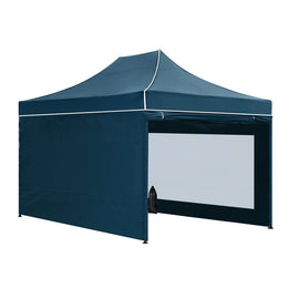 Instahut Gazebo 3x4.5 Pop Up Marquee Folding Wedding Tent Gazebos Camping Outdoor Shade Canopy Navy - RnR Galore