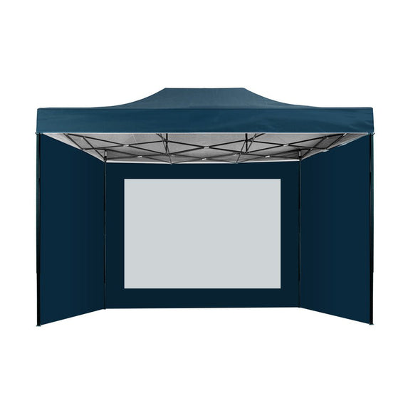 Instahut Gazebo 3x4.5 Pop Up Marquee Folding Wedding Tent Gazebos Camping Outdoor Shade Canopy Navy - RnR Galore