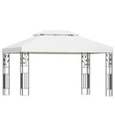Instahut Gazebo 4x3m Marquee Outdoor Wedding Party Event Tent Home Iron Art Shade White - RnR Galore