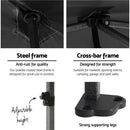 Instahut Gazebo Pop Up Marquee 3x3 Folding 500D Wedding Tent Base Pod Black - RnR Galore