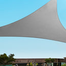 Instahut Shade Sail 6x6x6m Triangle 280GSM 98% Grey Shade Cloth - RnR Galore