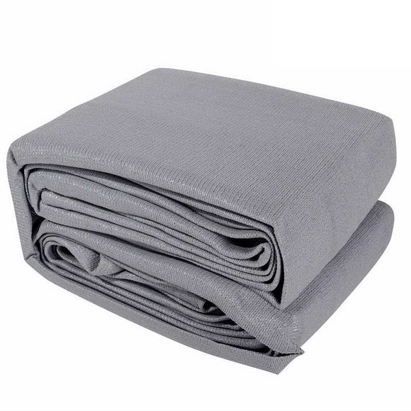 Instahut Shade Sail 6x6x6m Triangle 280GSM 98% Grey Shade Cloth - RnR Galore