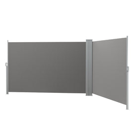 Instahut Side Awning Sun Shade Outdoor Retractable Privacy Screen 1.8X6M Grey - RnR Galore