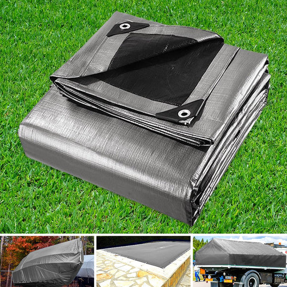 Instahut Tarp Tarpaulin 3x4.5m Canvas Camping Heavy Duty Sun Cover - RnR Galore