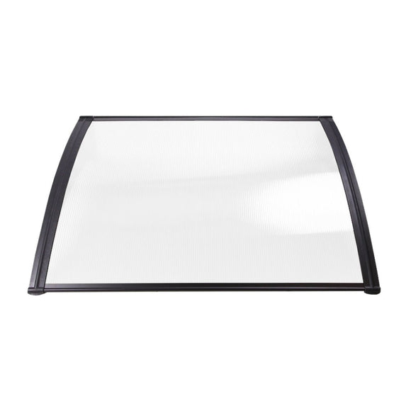 Instahut Window Door Awning 1mx1.5m Transparent Hollow Sheet Plastic Frame - RnR Galore
