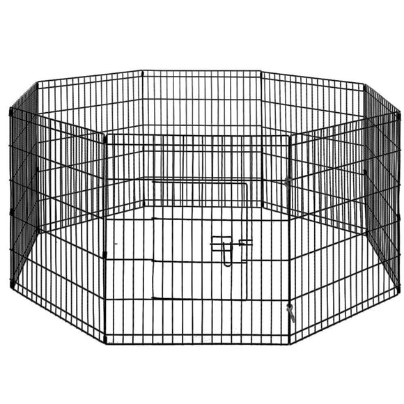 i.Pet 2x30" 8 Panel Dog Playpen Pet Fence Exercise Cage Enclosure Play Pen - RnR Galore
