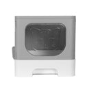 i.Pet Cat Litter Box Large Tray Kitty Toilet Enclosed Hooded Foldable Cat Litter Box Scoop Grey - RnR Galore