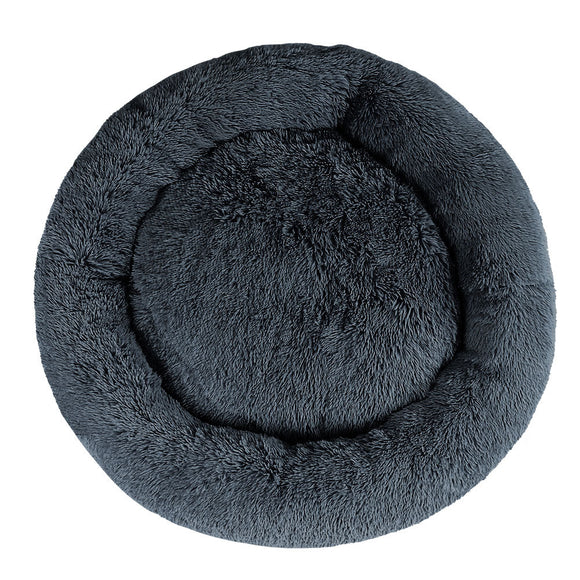 i.Pet Pet Bed Dog Cat 110cm Calming Extra Large Soft Plush Dark Grey - RnR Galore