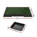 i.Pet Pet Training Pad Dog Potty Toilet Large Portable With Tray Grass 2 Mats - RnR Galore