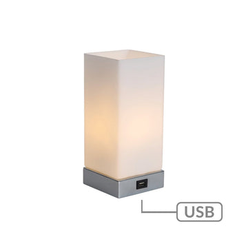 Jessica Rectangle Touch Lamp with USB Port - RnR Galore