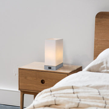 Jessica Rectangle Touch Lamp with USB Port - RnR Galore