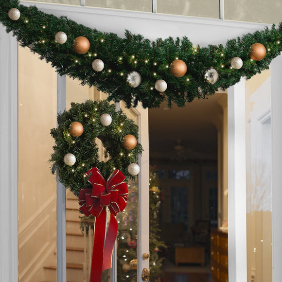 Jingle Jollys 1.8m Christmas Garland Xmas Decorations Green Wedding Party - RnR Galore