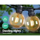 Jingle Jollys 59m LED Festoon Lights Sting Lighting Kits Wedding Outdoor Party - RnR Galore