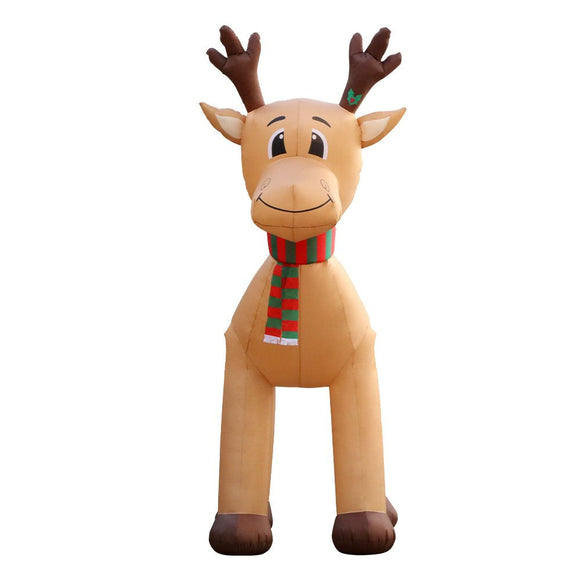 Jingle Jollys Christmas Inflatable Reindeer 5M Illuminated Decorations - RnR Galore