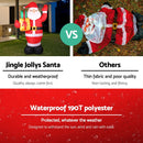 Jingle Jollys Christmas Inflatable Santa 2.4M Illuminated Decorations - RnR Galore