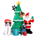 Jingle Jollys Christmas Inflatable Santa Tree 3M Illuminated Decorations - RnR Galore
