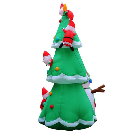 Jingle Jollys Christmas Inflatable Santa Tree 5M Illuminated Decorations - RnR Galore