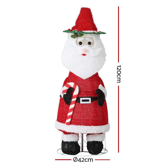 Jingle Jollys Christmas Lights 96 LED 120cm Fairy Light Santa Decorations - RnR Galore