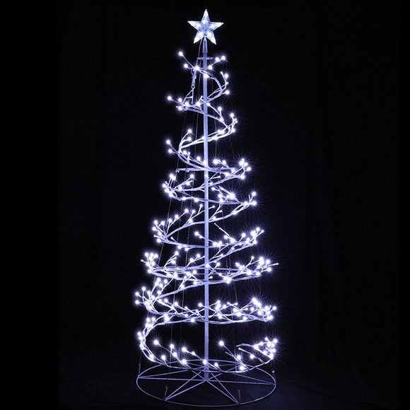 Jingle Jollys Christmas Tree 1.8M 6FT LED Xmas Decoration Cold White Lights - RnR Galore