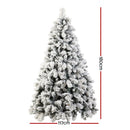 Jingle Jollys Christmas Tree 1.8M Xmas Tree with 350 LED Lights Snowy Tips - RnR Galore