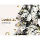 Jingle Jollys Christmas Tree 1.8M Xmas Tree with 350 LED Lights Snowy Tips - RnR Galore